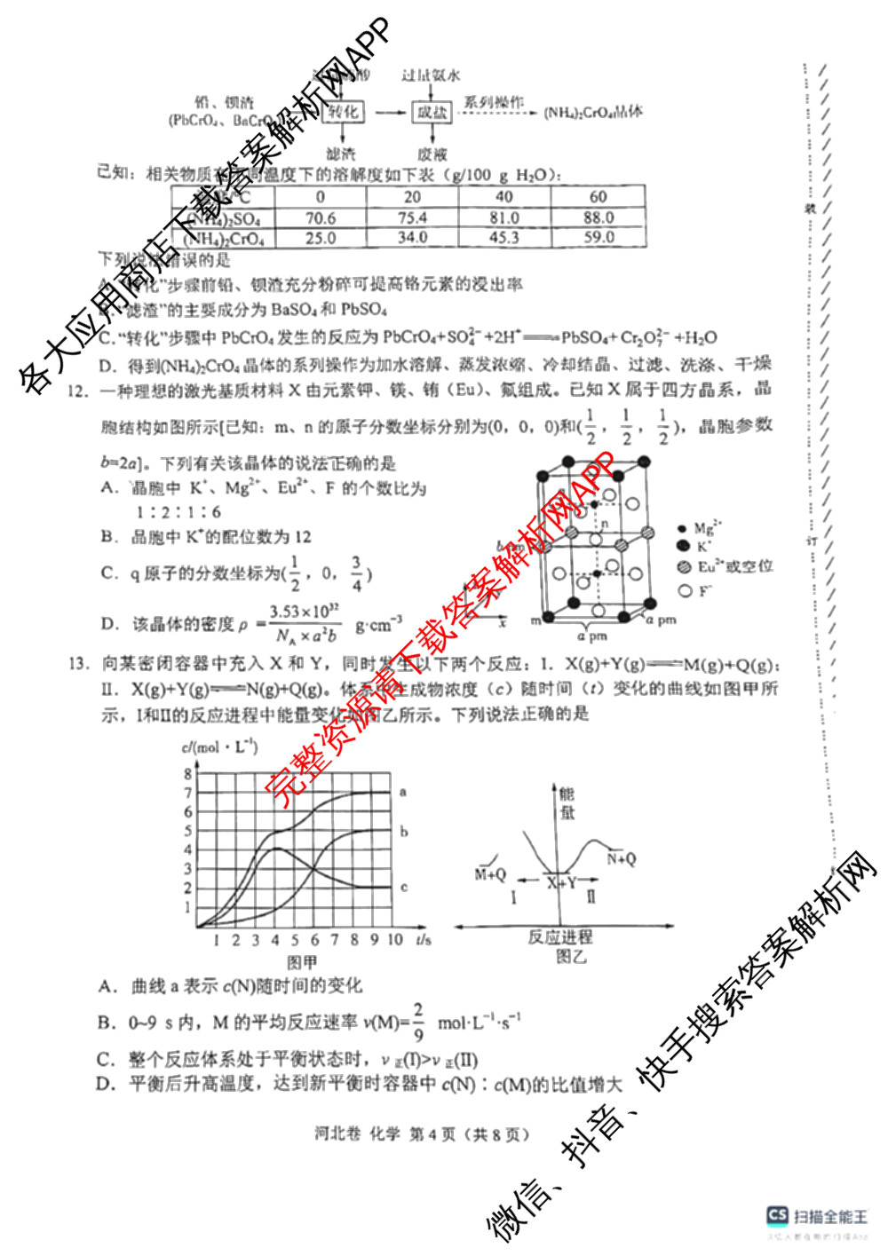 2024届高三5月大联考化学(河北卷)试题