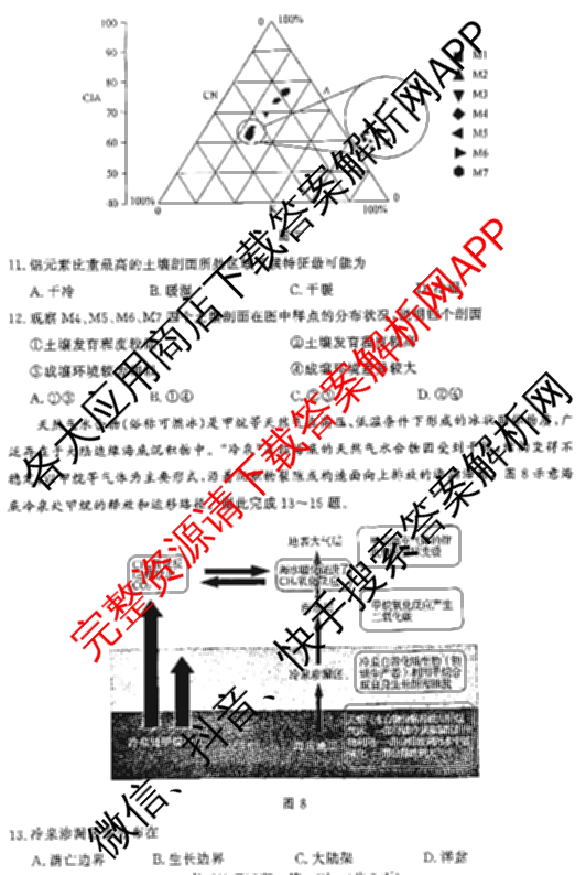 高三山东省济南市2024届高考针对性训练(5月)地理试题 高三山东省济南市2024届高考针对性训练(5月)地理试题